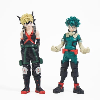 Bandai Anime My Hero Academia Izuku Midoriya en Katsuki Bakugo 17cm Actiefiguur Collectie PVC Verzamelbaar Figuur Speelgoed voor Fans Cadeau