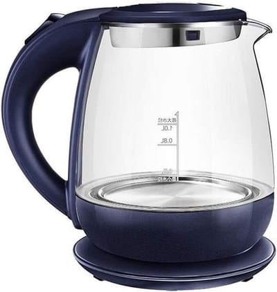 Waterkoker - Theepot Elektrisch - Snel Water Koken - BPA-vrij Glas - 15 Liter - Donkerblauw