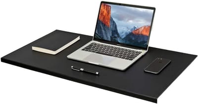 Famanu – Grote bureaumat - muismat van waterdicht antislip - voor desktop - laptop - zwart - 60 x 30 cm