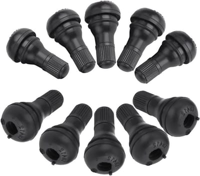 10 Stuks Auto Banden Ventiel TR412 - Snap-In Ventielen met Rubber Stofkap voor Bandenbescherming
