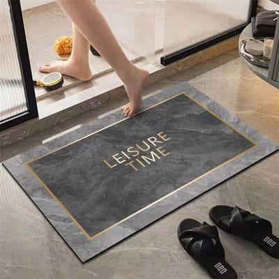 Diatomeeën aarde licht luxe antislip mat, badkamer sneldrogende voetenmat, toiletdeurmat, woonkamer entree mat, vloermat 40x60cm15.7x23.6in