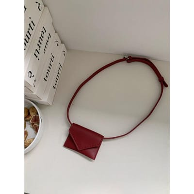 Koreaanse Verfijnde en Modieuze Mini Vierkante Tas met Riemdecoratie Taille Hangende Tas Meerkleurige Kleine Kaartentas gray