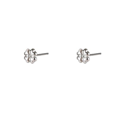 Go Dutch Label Oorknoppen Clover Stud Zilver