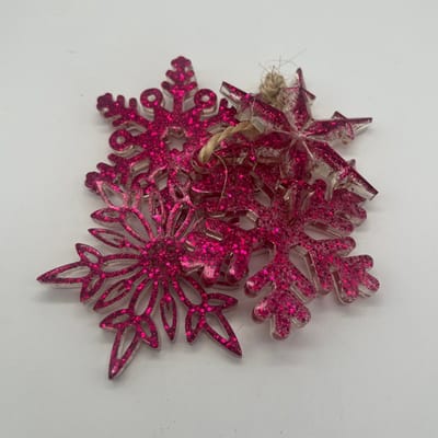 Kersthangers - Kersthanger set van 4 - donker roze