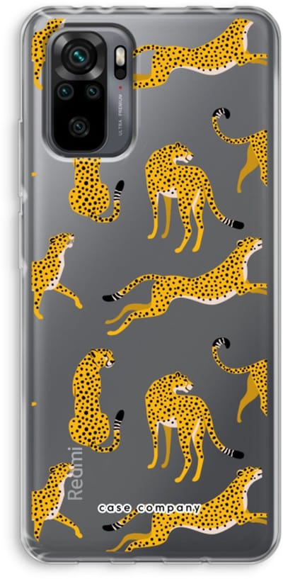 Case Company® - Hoesje geschikt voor Xiaomi Redmi Note 10 Pro hoesje - Luipaard - Soft Cover Telefoonhoesje - Bescherming aan alle Kanten en Schermrand