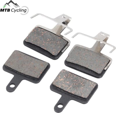B01S standaard remblokken set 4 stuks voor + achter voor o.a. Shimano Altus/Alivio/Deore /Tektro / BBS-52 - inclusief schijfremblokveer - Zwart
