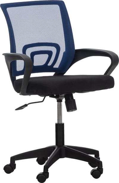 CLP Auburn Bureaustoel Ergonomisch - Voor volwassenen - Mesh - blauw
