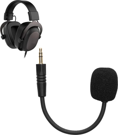 kwmobile microfoon voor gaming headset - geschikt voor Havit H2002D - 10 cm - In zwart