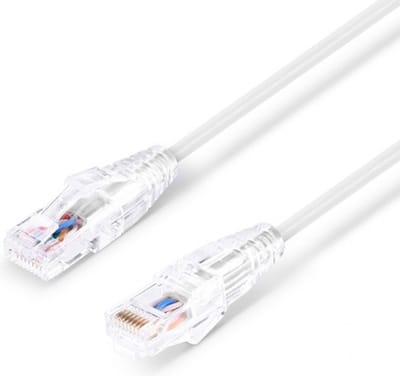Qost - Slim Patchkabel CAT6 - Wit - 0,25 meter - Unshielded (UTP) - 8AWG Snagless - PVC - Internetkabel