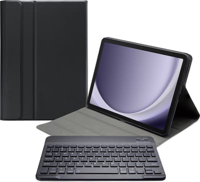 Mobilize Tablethoes geschikt voor Samsung Galaxy Tab A9 Plus (2023) Hoes | Mobilize Detachable Bluetooth Keyboard QWERTY Bluetooth Toetsenbord Bookcase - Zwart