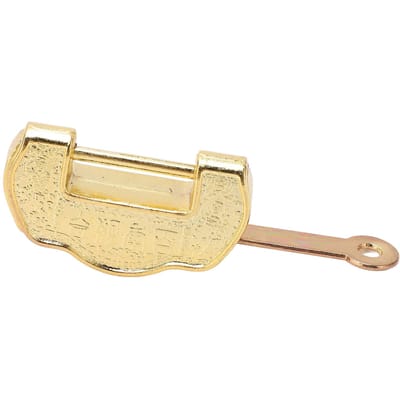 Cadenas vintage en alliage de zinc, cadenas ouvert horizontal en laiton avec clé pour boîte à bijoux et valise beige