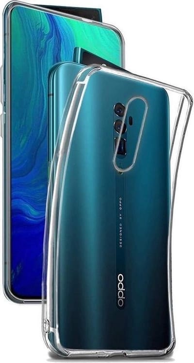 Hoesje Geschikt voor: Oppo A52 - Silicone - Transparant
