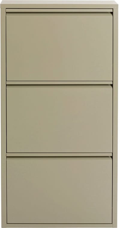 Schoenenkast Caruso kaki 3 laden Kare Design