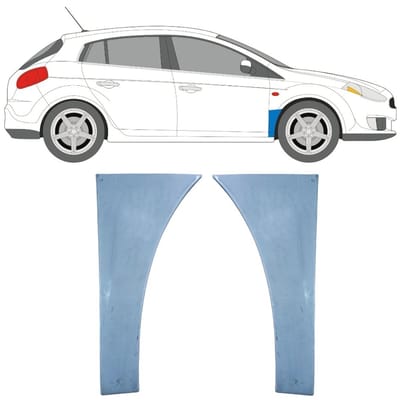 Reparatiepaneel voorspatbord voor Fiat Bravo II 2007-2014 / Links + Rechts / Set
