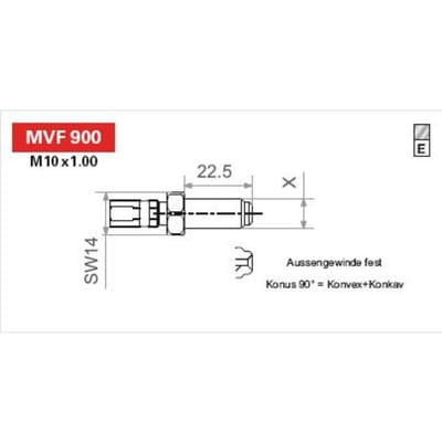 Remslangeinde TRW MVF900E