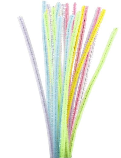 Creativ Company Chenille Thread Pastel colors 24pcs.