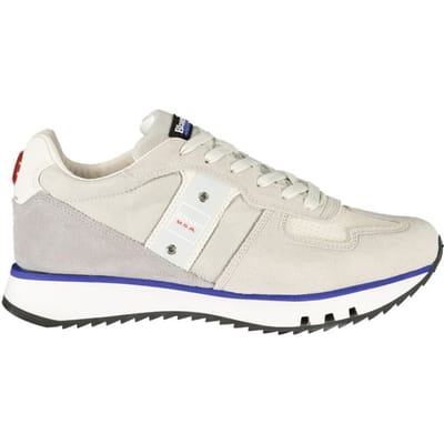 Blauer Grigio Polyurethaan Heren Sneaker
