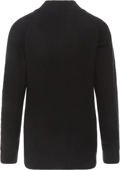 No Way Monday-Boys Sweater with collar ls-Black Maat 110