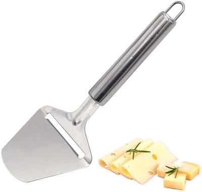 Cosensi - Cheese Cutter - Kaassnijder - Ergonomisch Handvat - Zilver - Snijden van Kaas - Perfect voor Hard en Zacht - Ideaal voor Kaasliefhebbers