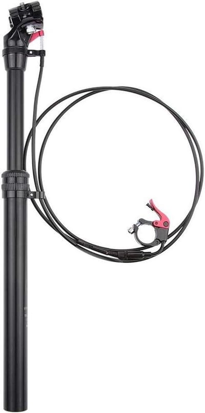 Dropper Zadelpen - Verstelbare Zitbuis - Fietscomfort Verbeteren - Hydraulisch Hefmechanisme - 100mm Bereik - Zwart