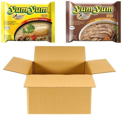 Instant noedels Mixpakket Yum Yum Kip en Rund (30x 60 Gram)