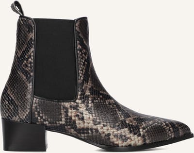 Notre-V 36026 Enkellaarsjes Dames - Grijs - Maat 36