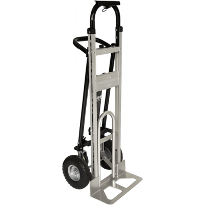 HBM opvouwbare aluminium steekwagen 3-in-1 transportwagen en dolly, inklapbaar, 4 wielen, 350 kg