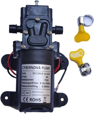 Hoogwaardige 12V Dompelpomp - 4-6L/min en 131 PSI - Zelfaanzuigend voor Caravan, Boot, en Tuin