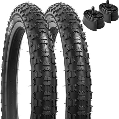 Fietsbanden Binnenbanden - Reserveonderdelen Fiets - Veilig Fietsen - Universele Maat - 14 Inch - Zwart