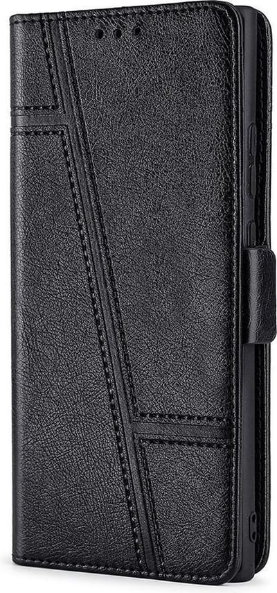 Hoesje geschikt voor Samsung Galaxy A52 - Bookcase - Pasjeshouder - Portemonnee - Patroon - Kunstleer - Zwart