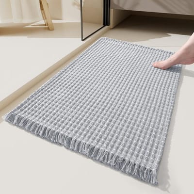 Tapis de sol de salle de bain Tapis absorbant pour porte de salle de bain Tapis de maison pour toilettes Tapis de pied antidérapant Tapis de porte de toilettes Tapis d'entrée 40X60