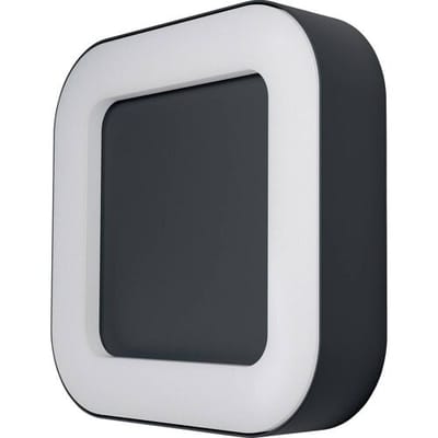 OSRAM ENDURA Style Square vierkante LED wand-/plafondlamp voor buiten in donkergrijs van aluminium, energiezuinig, IP44-bescherming, voor terras en balkon