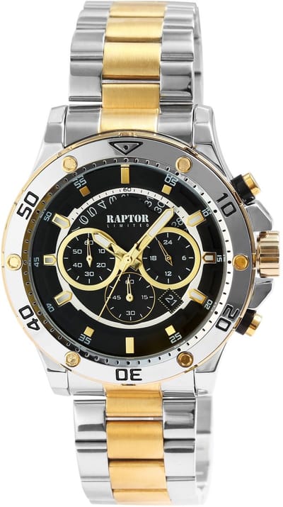 Raptor Herenhorloge roestvrij staal Majid, mineraalglas