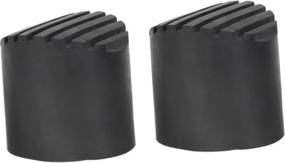 Ladder Voetbescherming - Antislip Mat - Stabiliteit Verhogend - Verdikt Ontwerp - 2 Stuks - Zwart