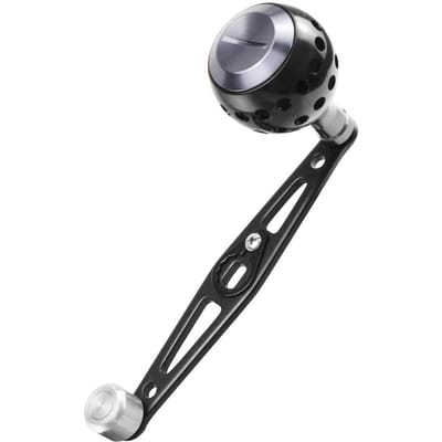 Baitcasting Power Handvat Aluminiumlegering Rocker Arm voor Baitcaster Ronde Vismolen Handvat Knop zwart
