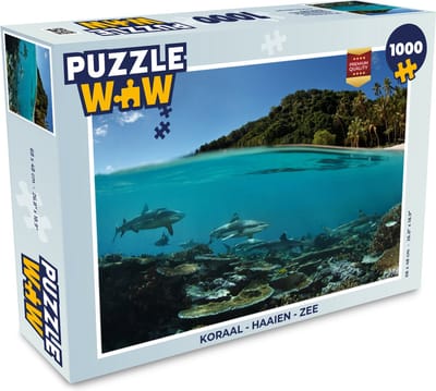 Puzzel Koraal - Haaien - Zee - Legpuzzel - Puzzel 1000 stukjes volwassenen
