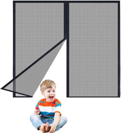 Horren Voor Ramen - Insectenwering Raam - Insecten Buiten Houden - Zonder Boren Te Installeren - 46x52 cm - Zwart