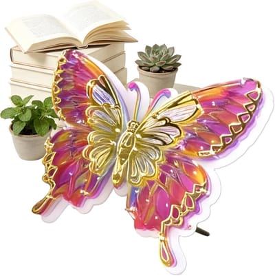 3D Vlinder Puzzel - Acryl Puzzel Bouwspel - Ontspannende Activiteit - Iriserend Effect - A - Veelkleurig
