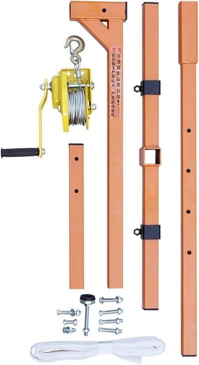 Hijskraan Buitenunit - Kleine Kraan - Airco Installatie - Zelfborgend Twee Richtingen - 15 Meter Lier