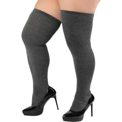 Heren Grote Maten Gestreepte Sokken Coole Lichte Kniekousen Zomer Buis Casual Atletische Lange Sok One Size black