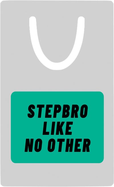 Hacebo® - stepbro like no other metalen boekenlegger - Broer - geweldige stiefbroer - niemand anders - verjaardag - cadeau - kado - bedankje - geschenk Bladwijzer boekenleggers - 7.6 cm x 5cm