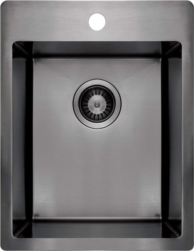 DEANTE Olfato Precious Spoelbak 390x505x200 mm staal kleur titanium