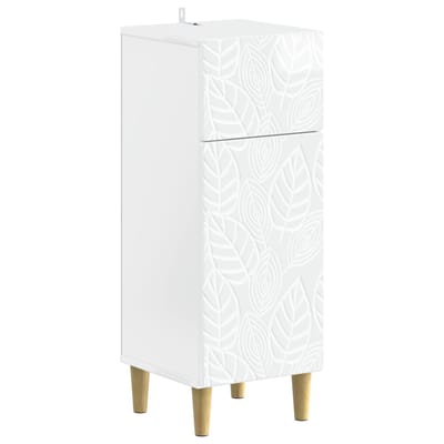 vidaXL - Badkamer - Opbergkast - DELFT - Hoogglans - Wit - 30 - x - 31 - x - 80 - cm