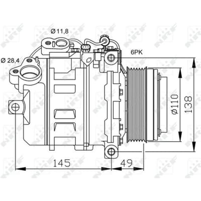 Compressor, airconditioning NRF 32533
