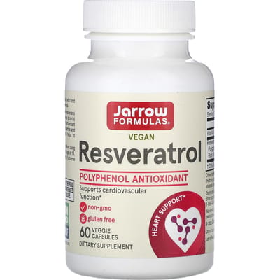 Jarrow Formulas, Resveratrol, 100 mg, 60 Plantaardige Capsules