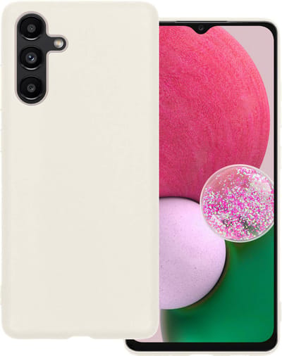 Hoesje Geschikt voor Samsung Galaxy A13 5G - Sterk & Shockproof - Hoes Cover - Siliconen Case - Wit