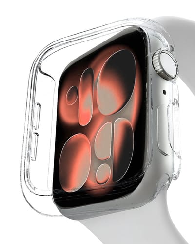 Hoes - Geschikt voor Apple Watch 11 (42 mm) - Sterk & Shockproof - Smartwatch Full Bumper Hoesje - Siliconen Case Cover - Transparant