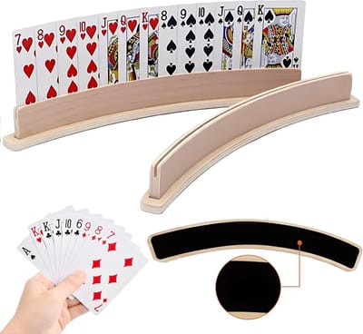 Card Holders voor Kinderen en Volwassenen, Zacht Ondersteunend, Handenvrije Kaarthouder voor Speelkaarten, Ideaal voor Senioren en Personen met Beperkingen