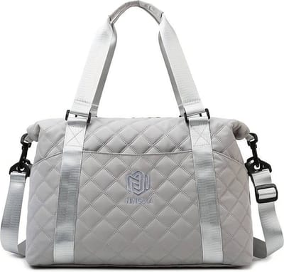 Sjtoer® Reistas Zilver Grijs - vliegtuigtas - sporttas - Weekendtas - Handbagage vliegtuig - nat vak, grote capaciteit, waterdichte zwemtas - reizen, sport, fitness