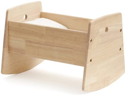 Houten Poppenwieg Naturel